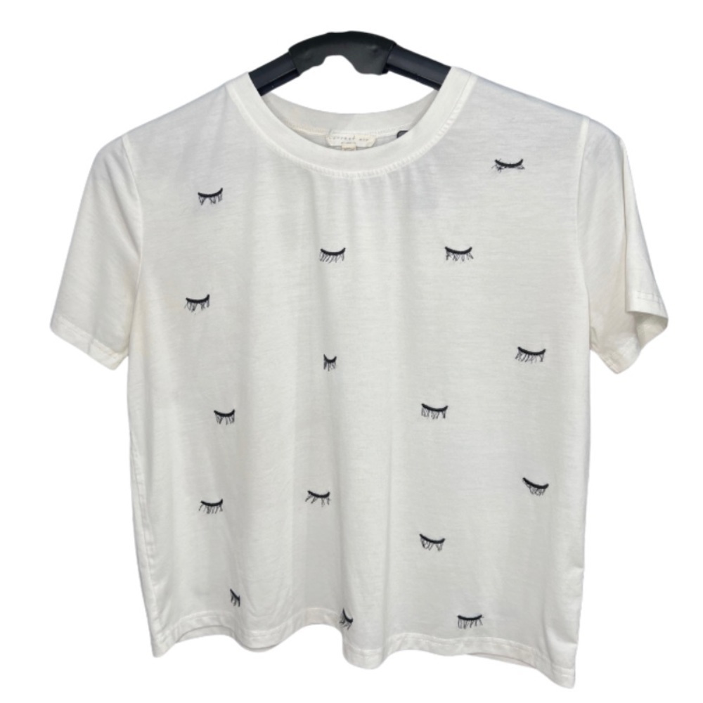 Current Air Top Eyelashes Pattern Size M White